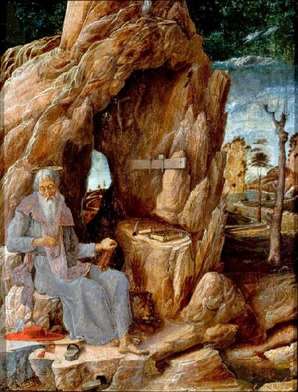 Andrea Mantegna San Girolamo nel Deserto Norge oil painting art